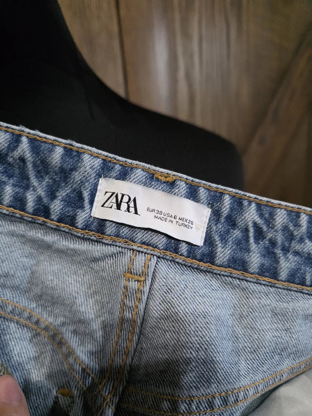 Zara Light Blue Wide-Leg Women's Jeans - Picture 3 of 3